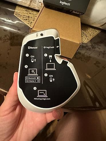 miš: Logitech MX Master 4 – bežični produktivni miš, boja svetlosiva. - — 3