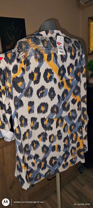crvene tunike: 5XL (EU 50), Polyester, Animal, color - Multicolored — 5