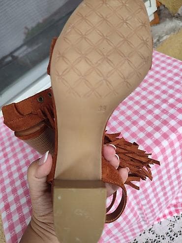 cipele sa punom petom: Ženske sandale – broj 38 - NOVE, dužina unutrašnjeg gazišta 24,5 cm - — 5