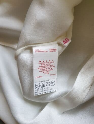 bele tunike: MARNI original skupocena bela bluza. Jako interesantna, strukirana — 5