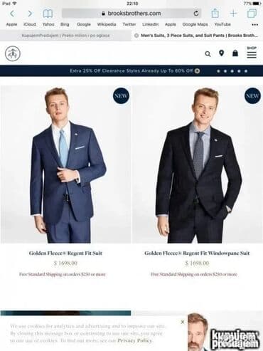 Ostalo: Original Brooks Brothers majica XXL 100% Duble mercreidet cotton ( kao — 7