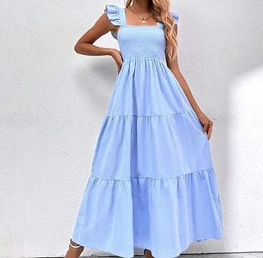 Ženska odeća: ✅Letnja maxi haljina sa volan naramenicama
✅Sve po 2000 din 🔥🔥 — 9