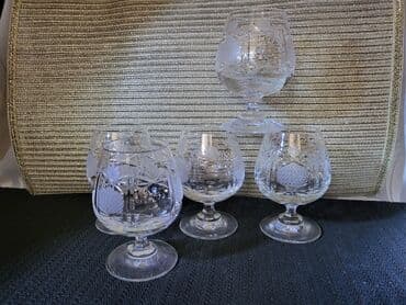 case za zestoko pice: Case kristal Zajecar za zestoko pice iz 70ih. Case su perfektne,sve — 3
