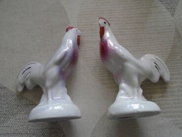 as lov i ribolov obrenovac: Dve iste vintage porcelanske figure petlića — 1