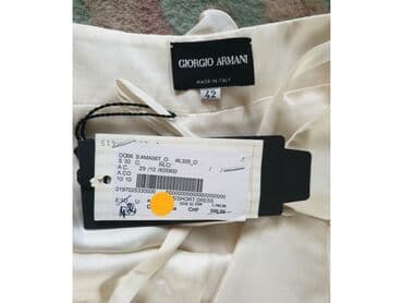 srebrna haljina kakve cipele: Giorgio Armani S (EU 36), color - Beige, Cocktail, With the straps — 1