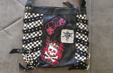 kožna torba ženska: Shoulder bag, Material: Canvas, Polyester, Poliuretan — 1