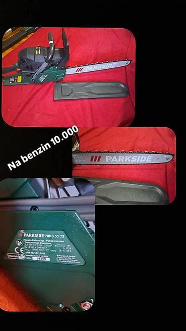 polovne motorne testere: PARKSIDE PBKS 53 C3 benzinska motorna testera - Snaga motora: 2,0 kW — 1