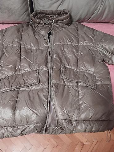 Zimska jakna, maslinasto-siva (metalizirani sjaj), punjena i prošivena na lalafo.rs Zimska jakna, maslinasto-siva (metalizirani sjaj), punjena i prošivena