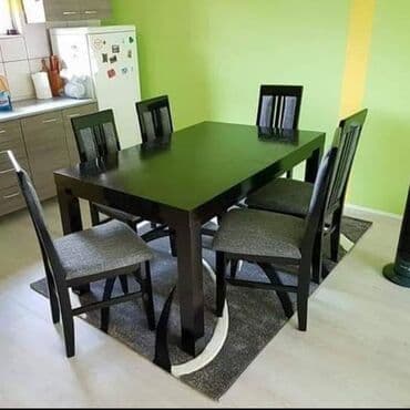 stol i stolice: Slika 1 362e sto + 6 stolica slika 2 382e komplet slika 3 374e — 2