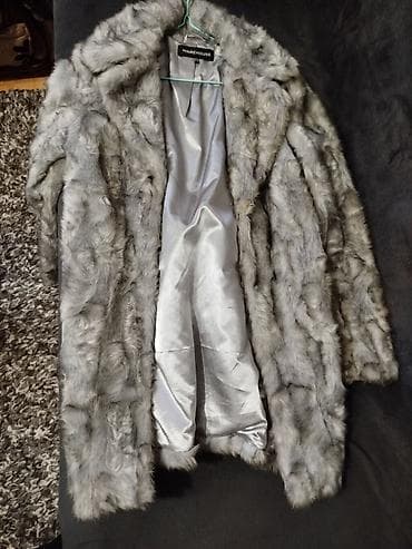 teranova jakne: WAREHOUSE ženski kaput od veštačkog krzna - Model: kratki/medenjak — 5