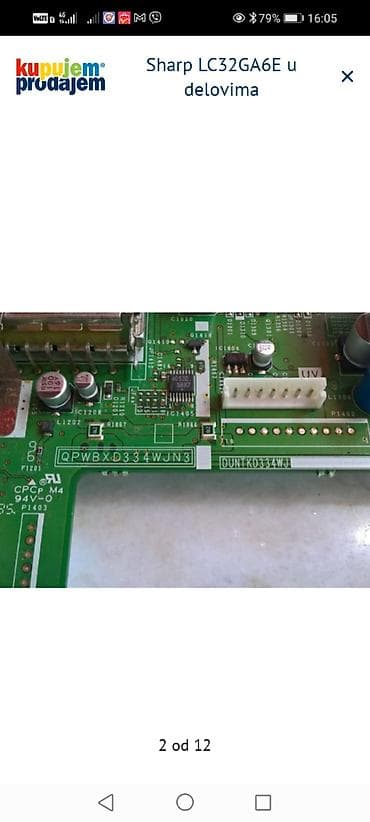 tv: Sharp LC32GA6E – delovi Raspoložive originalne ploče i moduli za TV — 3