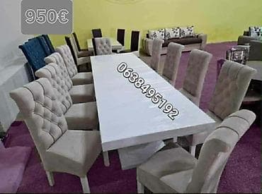 stari stilski namestaj: Trpezarijski setovi stolova i stolica, više modela. Detalji dizajna i — 3