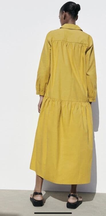 Ženska odeća: Zara 2XL, bоја - Žuta, Oversize, Dugih rukava — 3