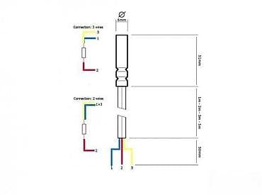 PT1000 temperaturna sonda - Tip senzora: PT1000 (platinski otpornik