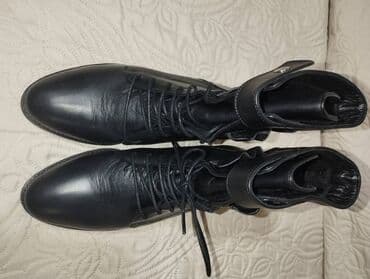 bež čizme od brušene kože: Ankle boots, 39 — 4