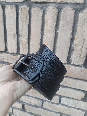 muske jakne legend: Nov muski kozni markirani kais ARMANI, izradjen od vrlo kvalitetne — 5