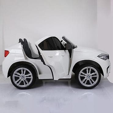 polovni deciji automobili na akumulator: Dvosed BMW X6 M – beli auto na akumulator za decu Šifra proizvoda — 2
