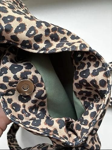 torbe za plažu akcija: Torba u obliku srca – leopard print/crna/ crvena/žuta. više torbica — 3