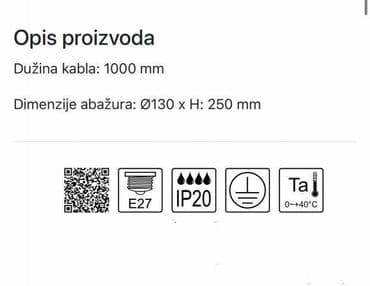 sinska rasveta: Visilica, bоја - Braon, Novo — 3
