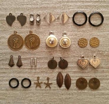 kutija za nakit za devojcice: Set za izradu minđuša M1 Set repro-materijala za izradu minđuša koji — 5