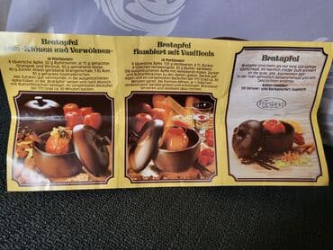 starbucks solje cena: Jabuke nove,vinraz za pecenje,hrane Frieslend Nemacka. Nemacke posude — 10