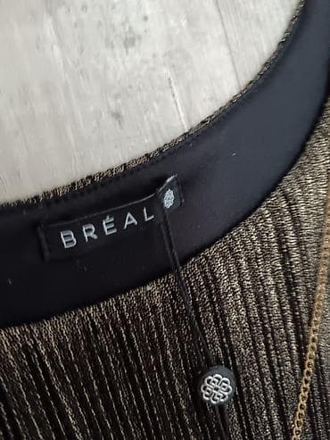 svecana haljina s: Bréal večernja haljina sa naramenicama + dugi zlatni lančić - Brend — 2