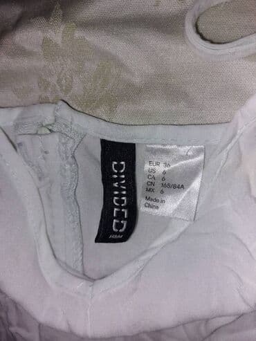 mizan spavacice: H&M S (EU 36), color - White, With the straps — 2