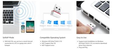 kozne torbe za laptop: Wireless N Mini USB Adapter 150Mbps. Sam se pokrene i instalira sve — 3