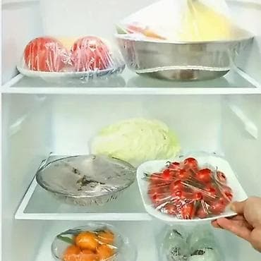 ormarići za lavabo: Set od 100 komada elastičnih PE navlaka za čuvanje svežine hrane.  — 6