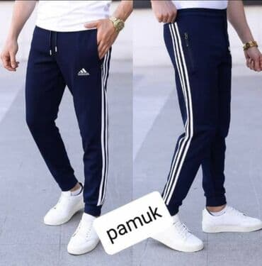 Trenerke: Donji muski deo od pamuka m, L, xl, 2xl, 3xl Boje: crna, tamno — 5
