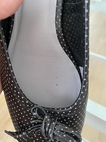 Baletanke: Balerine sa mašnicom – crne sa sitnim belim tačkicama - Model — 7