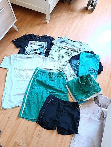 Paket dečije odeće – majice, duksevi i šortsevi (razni brendovi i