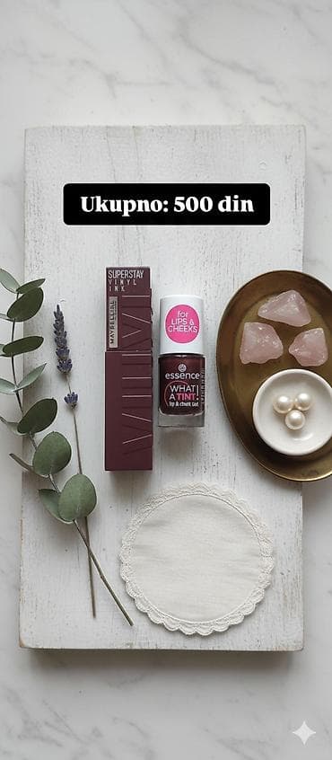 Venčanice i aksesoari: Set za usne i obraze – ukupno: 500 din - Maybelline SuperStay Vinyl — 1