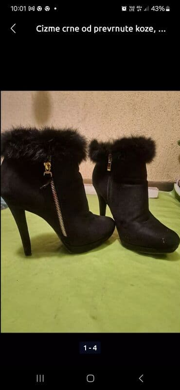 zenske mokasine od prevrnute koze: Gležnjače, Aldo, 39 — 5