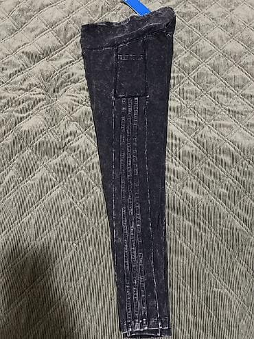 sexy helanke: ADIDAS Originals Wash Leggings women's gray color smooth vel. S — 7