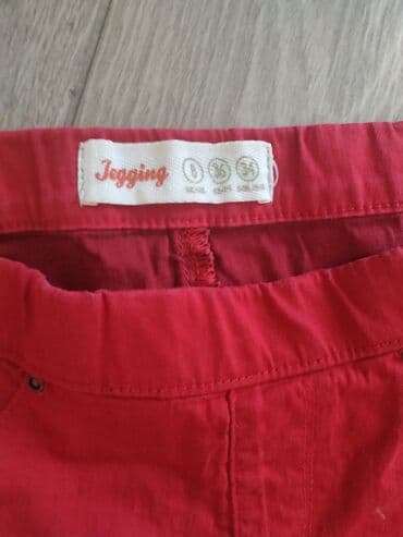 crvene kozne pantalone: XS (EU 34) — 3