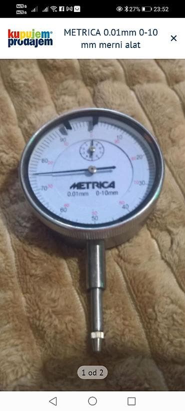 Metrica analogni komparator (indikator sata) – opseg merenja 0–10 mm