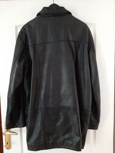Leather jacket Genuine leather, L (EU 52), color - Black