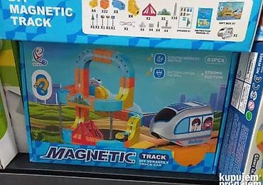 sonic igračke: 🚂 Magnetic DIY Rail Car Set (STEM edukativna igračka) Magnetni — 3