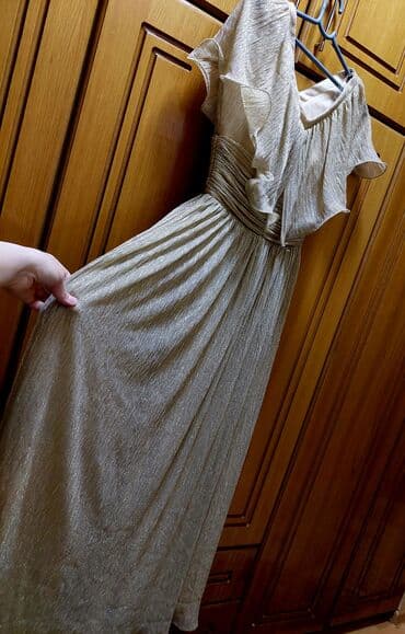 dugacke haljine svecane: S (EU 36), color - Gold, Evening, Other sleeves — 3