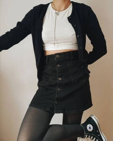 Suknje: L, Mini, bоја - Crna — 4