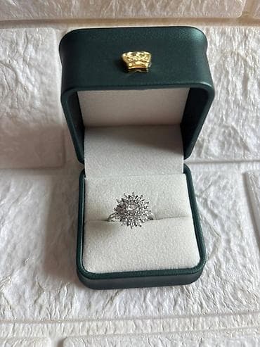 svecane haljine ruma: Prstenovi sa cirkonima podesivi– elegantni modeli. - Boja metala — 3