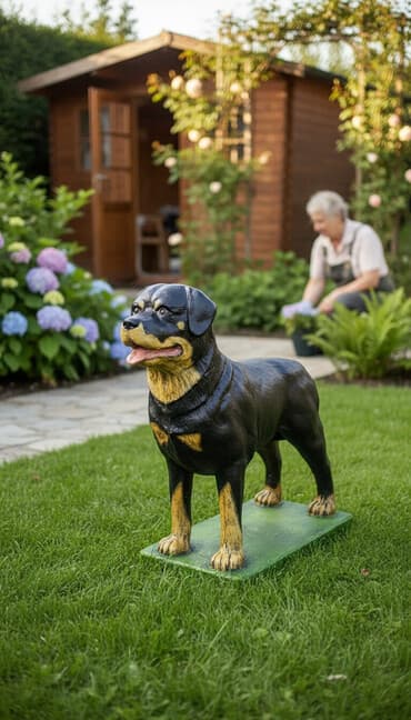 ručni cirkular lidl: Betonska figura rotvajler 🐕 BLUE STONE DOO Bulevar JNA 136, Beograd — 1