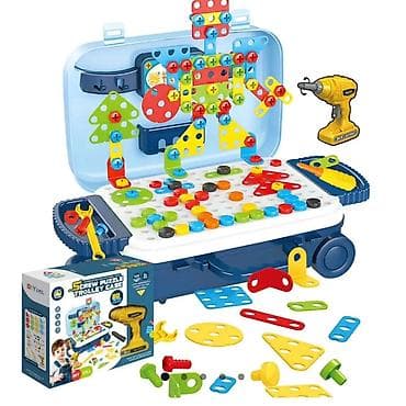 next garderoba za decu: Edukativni set “Screw Puzzle Trolley Case” – 3D kreativni kofer sa — 3