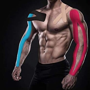 iglice za merenje secera: Nemački brend "KINTEX" kinezi trake Kinesio taping, kinesiology tape — 2