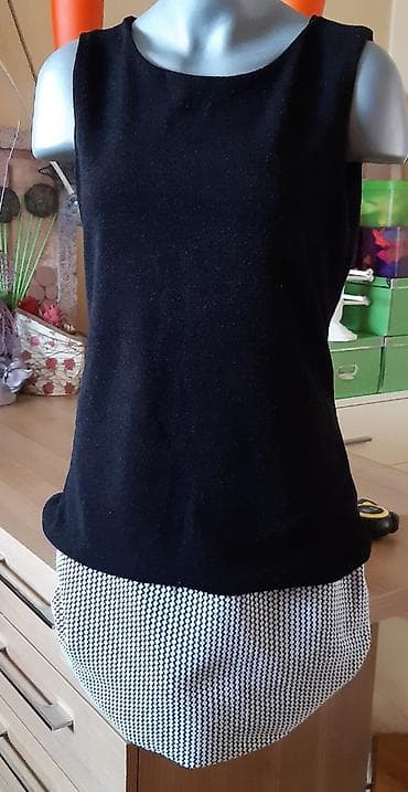 Office Furniture: Haljina Piazza Italia - Model: bez rukava, gornji deo crni — 1