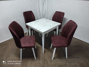 sto i stolica: CENA KOMPLETA 29000 din STOLICA Boja -Bordo Materijal-metalni ram — 17