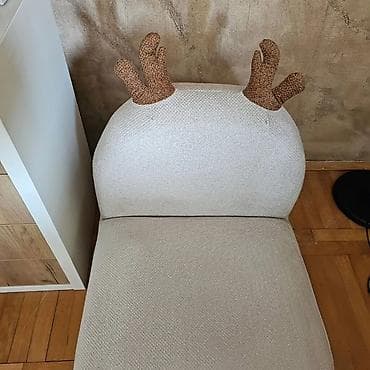 ormari za obuću: Dečija fotelja „Jelenčić“ sa ukrasnim rogovima Foteljice za decu — 7
