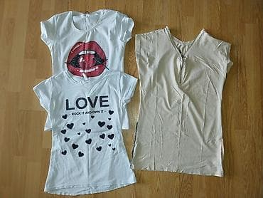 Muška obuća: Ženska odeća – set majica i trenerki - Tri pamučne majice sa kratkim — 2