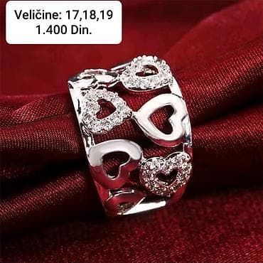 christian dior papuce cena: Posrebreni široki prsten sa motivima srca - Dizajn: perforirana traka — 1